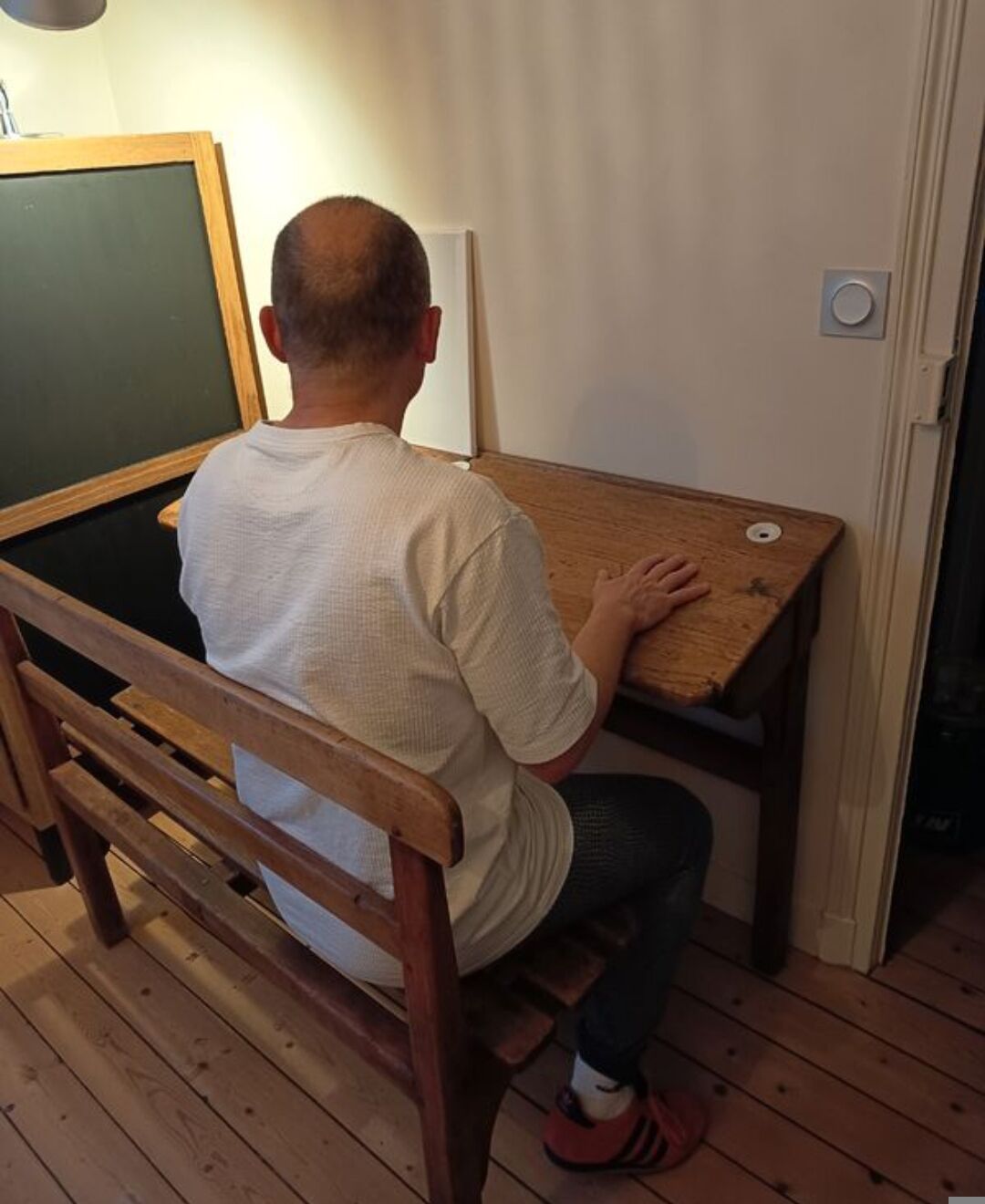 School desk for 2 with bench