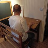 School desk for 2 with bench