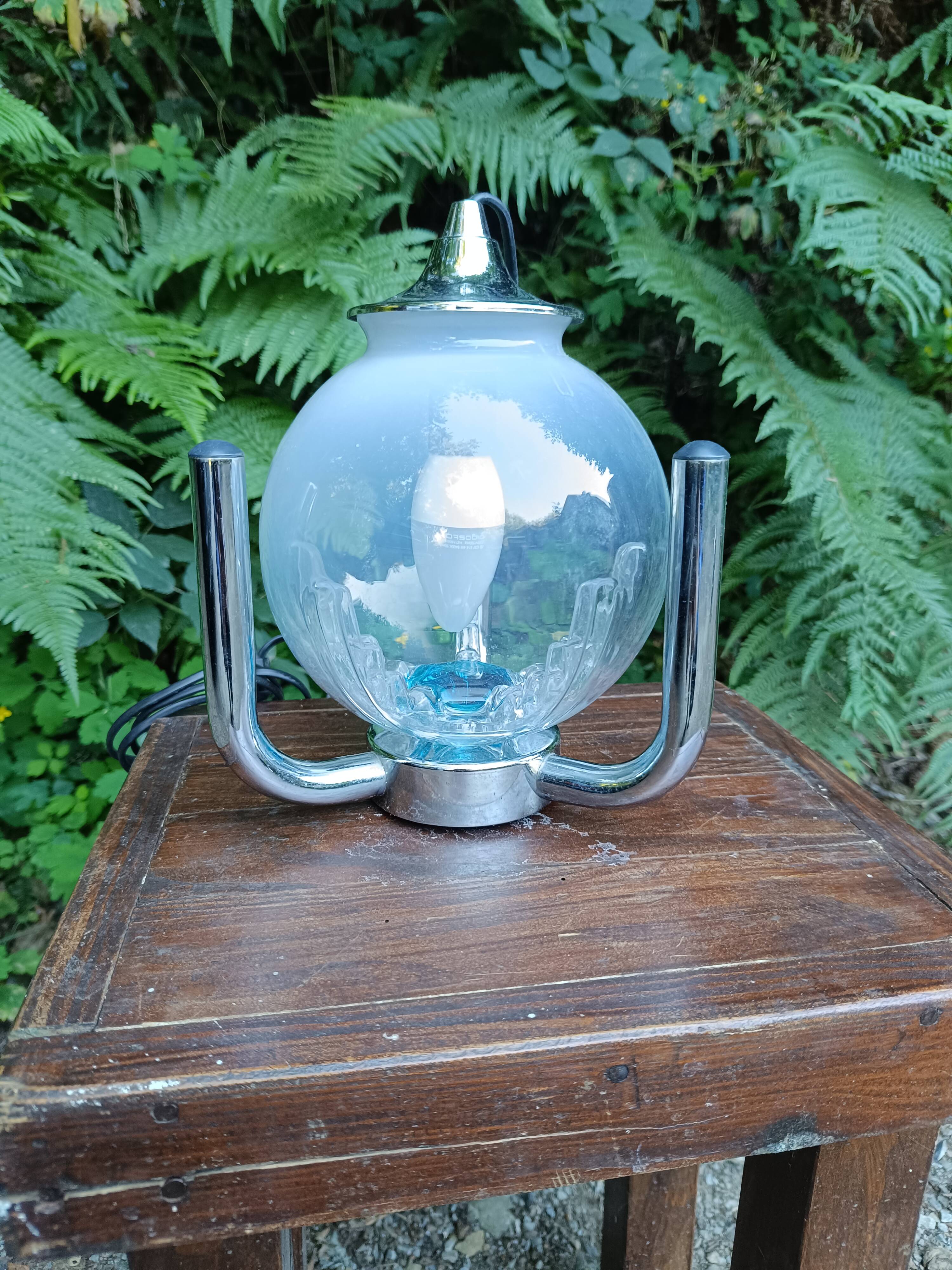 Lample de table Murano Space Age Vintage pour Mazzega année 1960