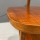 Art Deco floor lamp with milky glass and side table, Thonet, 1950s – Czechoslovakia