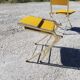 Pair of vintage eyrel folding chairs - 70s