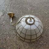 Suspension in mother-of-pearl and vintage brass