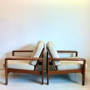 Vintage Danish teak easy chairs