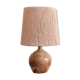 Lampe grès et jute