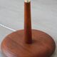 Vintage 1960s Scandinavian style floor lamp in teak and brass.