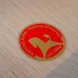 Wooden digger crane toy