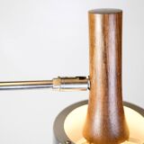 Floor Lamp Model 294 In Steel & Rosewood By Jo Hammerborg For Fog & Morup