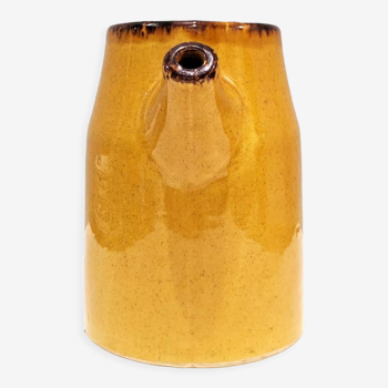 Handmade pitcher in vintage ceramic '60, signed Poët-Laval