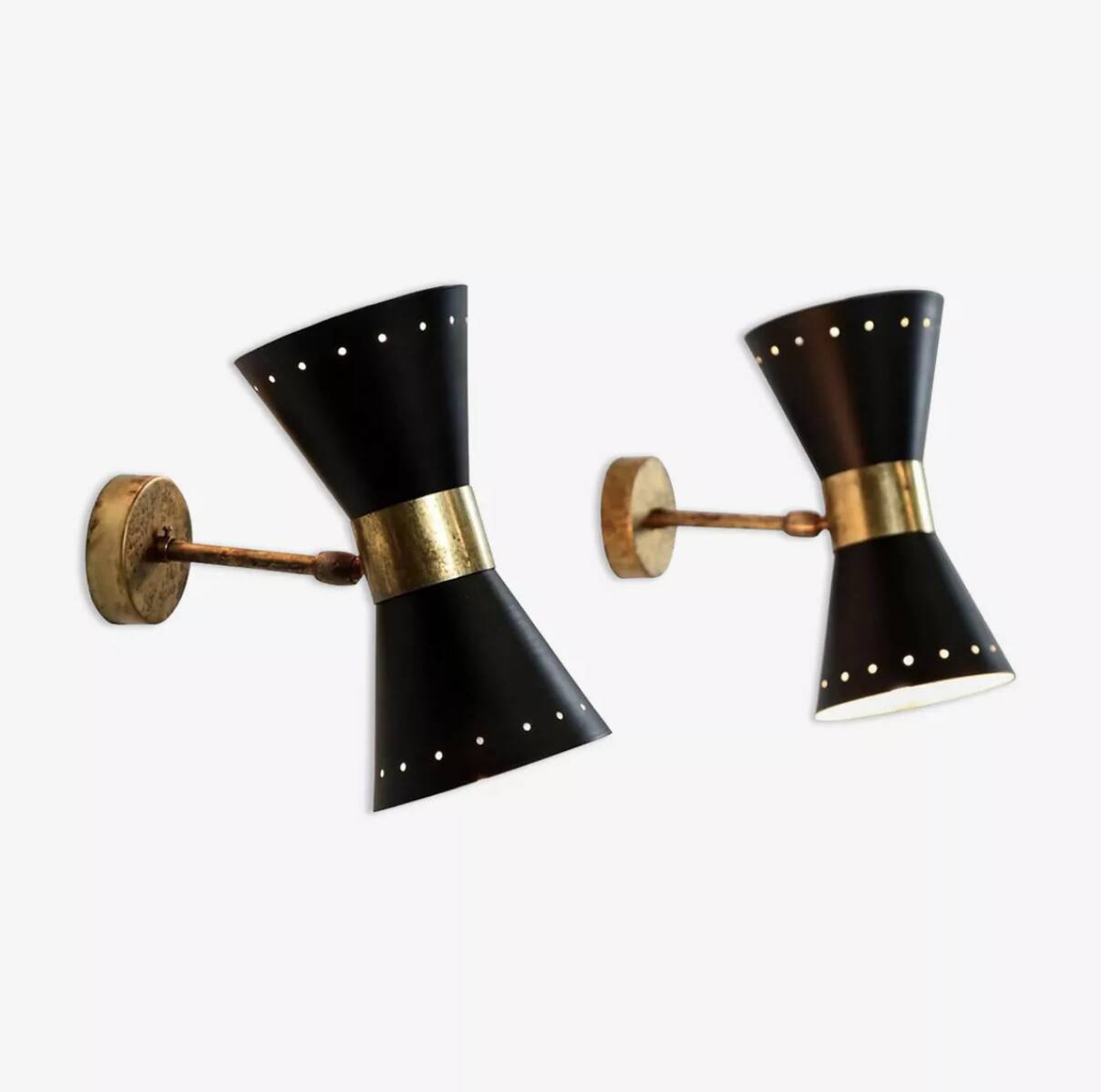 Paire Applique Diabolo Noir