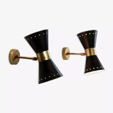Paire Applique Diabolo Noir