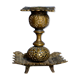 Antique carved bronze candlestick