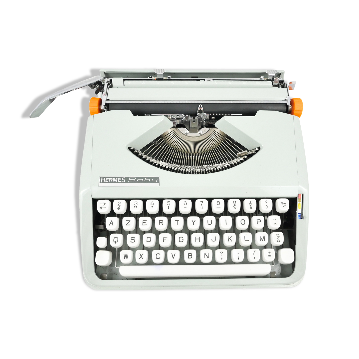 Hermes Baby Cursive green lime maker typewriter