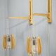 Pair of Dřevo Humpolec Adjustable Swing Arm Wall Lamps, 1960s