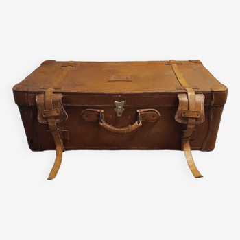 Leather suitcase