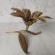 Brass ashtray fleur de lys with petals