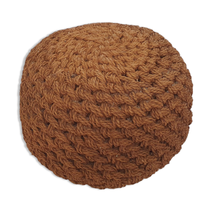 Pouf vintage en corde, années