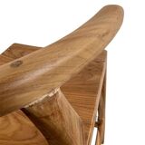 Retro wabisabi wood kitchen stool / bar stool (multiple)