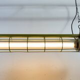 Grey Soviet Industrial Hanging Tube Light, 1970s