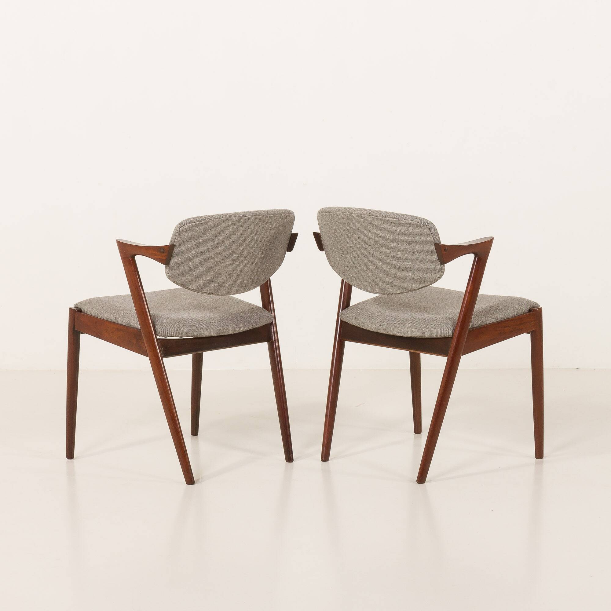 Kai Kristiansen chairs in roswood model 42, set of 8,Denmark 1960s