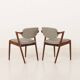Kai Kristiansen chairs in roswood model 42, set of 8,Denmark 1960s