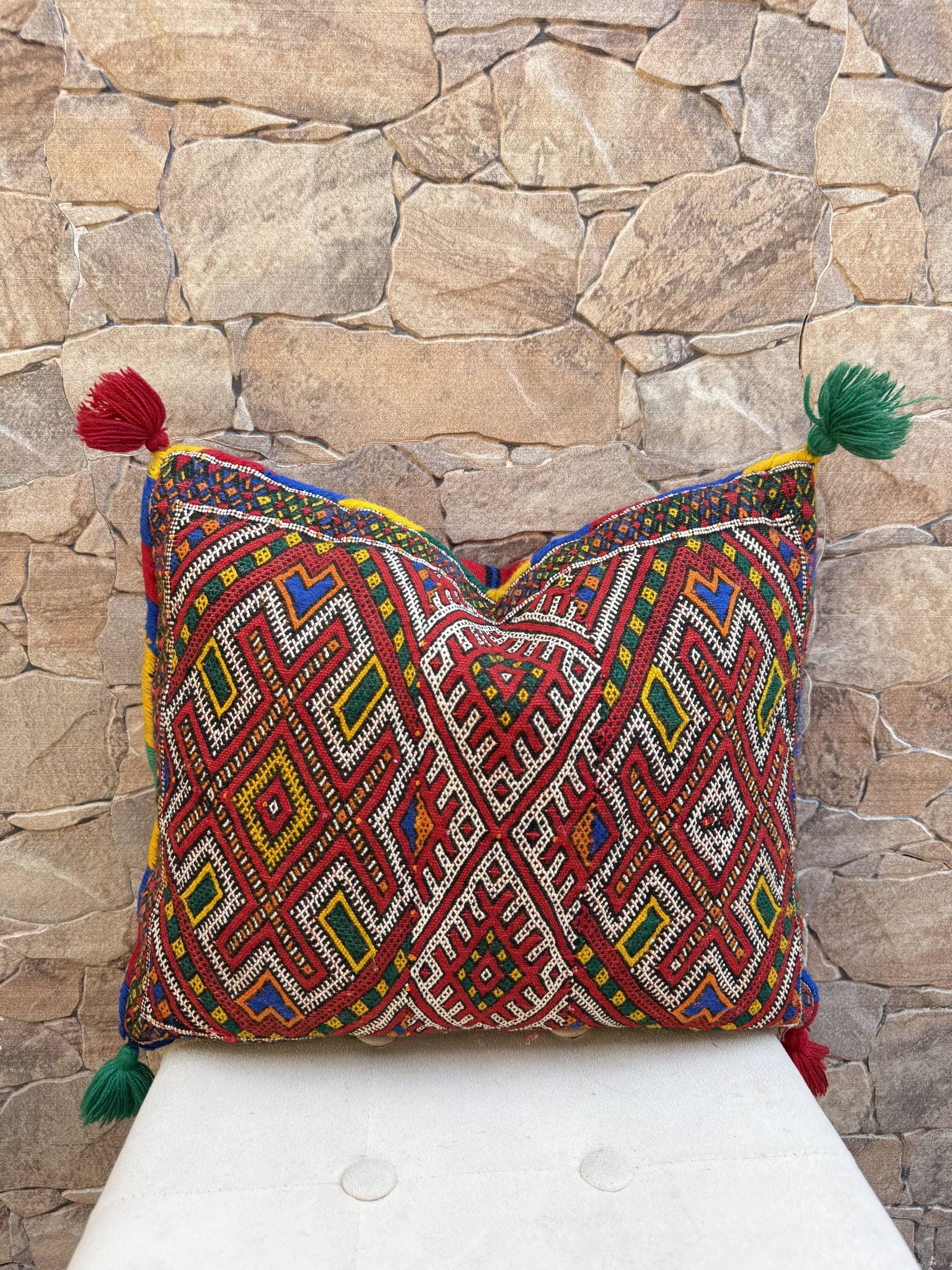 Housse de coussin marocaine, housse de coussin berbère, housse de coussin