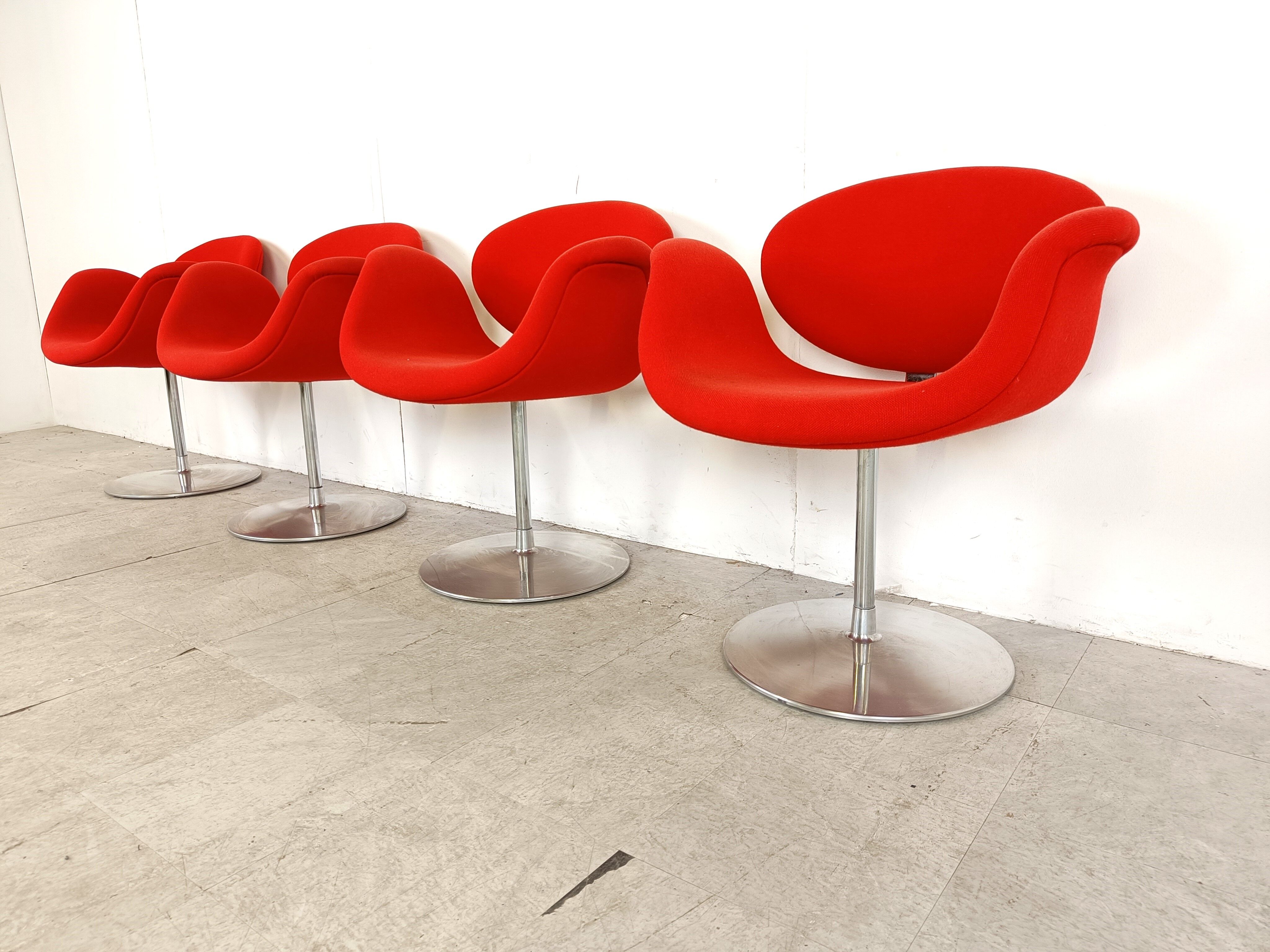 Little tulip chairs by Pierre Paulin for Artifort, 1990s - set of 4