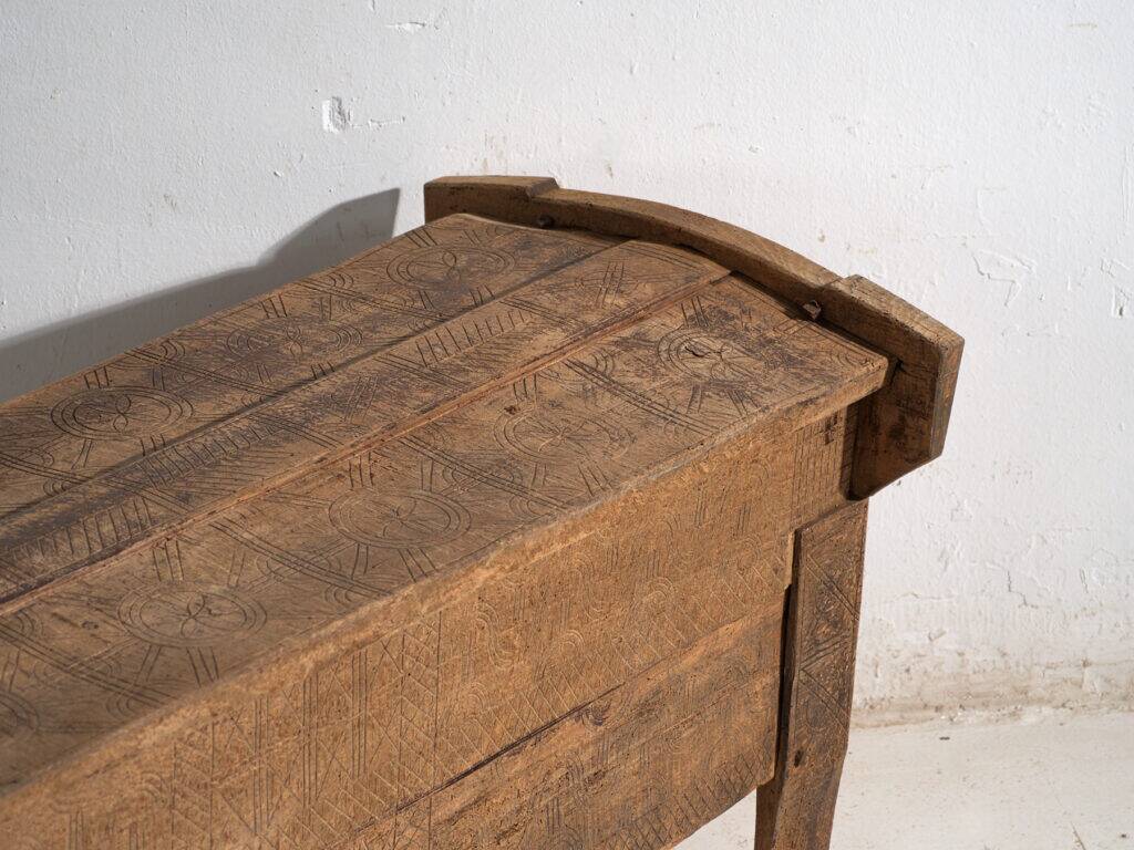 Ancient primitive wooden chest – Transylvania, around 1850