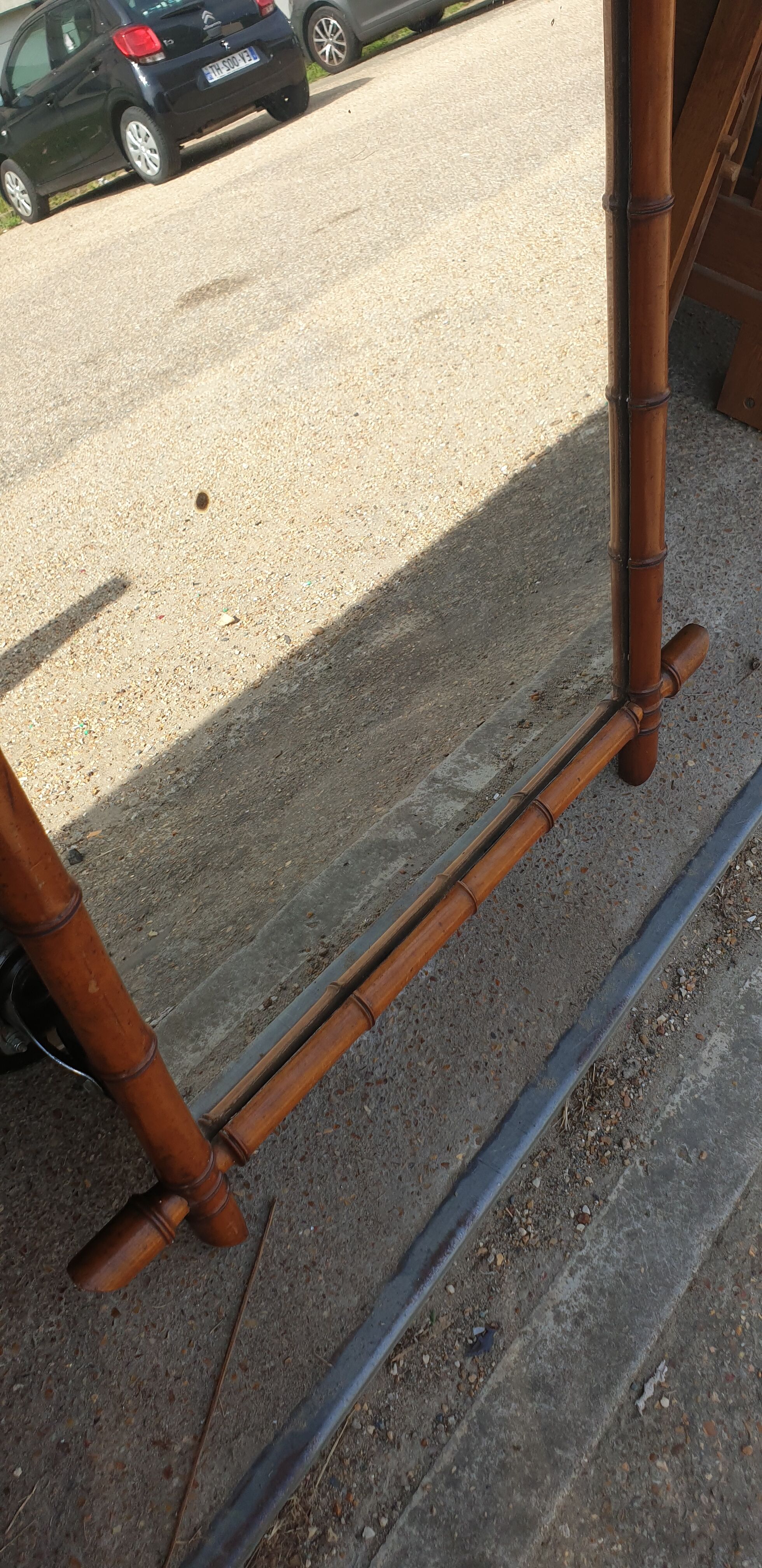 Mirror bamboo barber xl 71x120cm