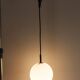 1970 white opaline tulip cone pendant lights (6 available)