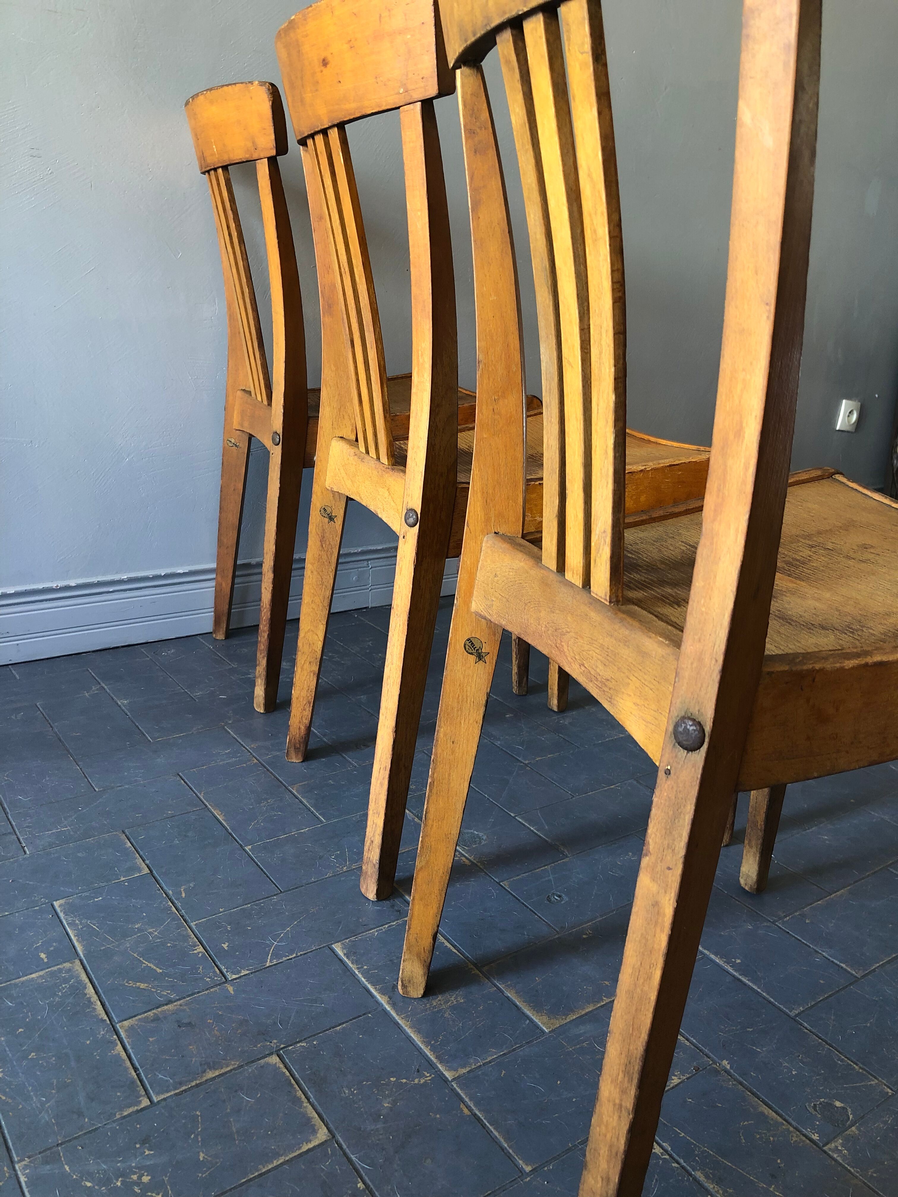 3 vintage Stella bistro chairs