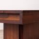 Vintage 60's wooden table with container  italian design