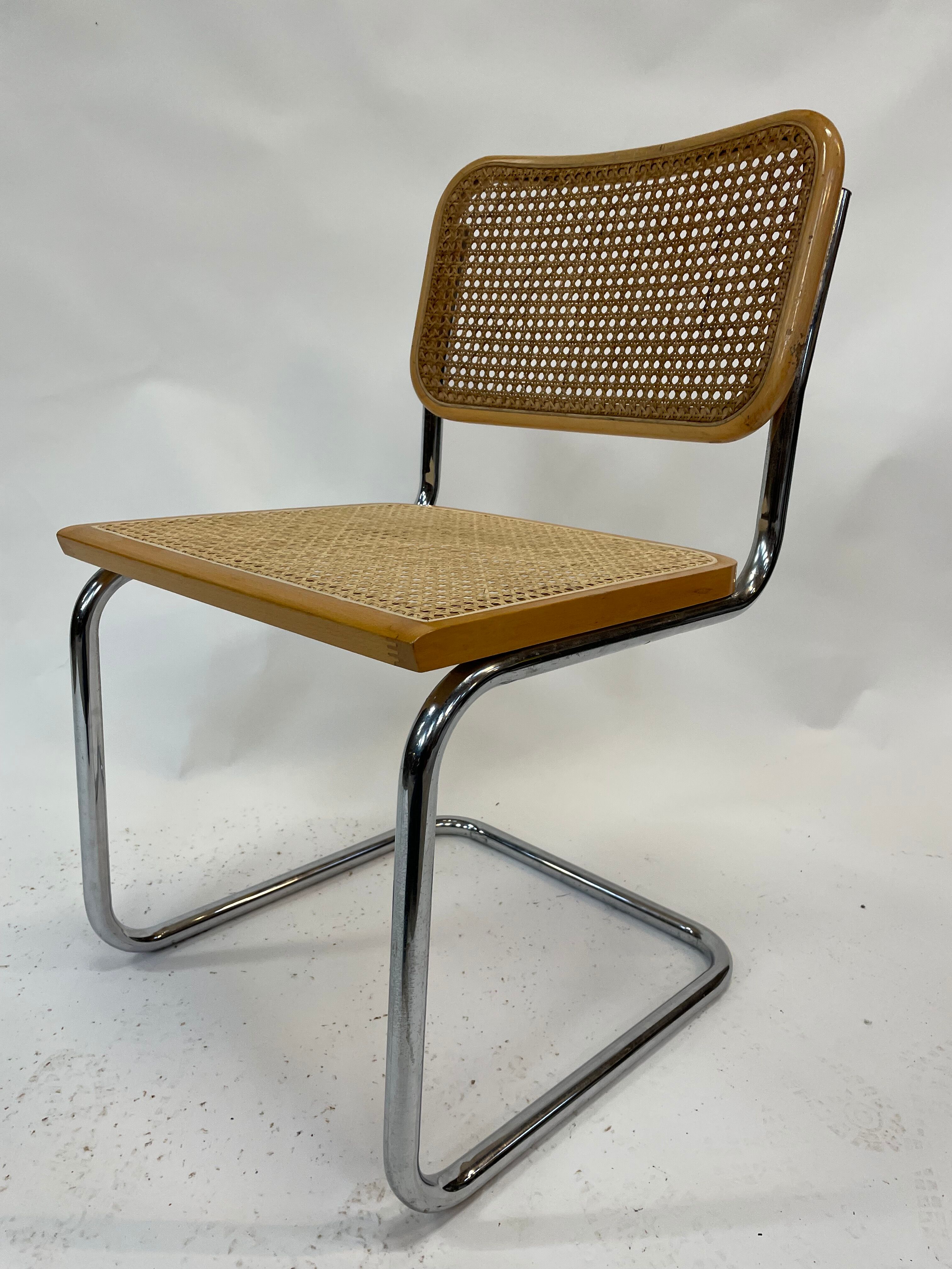 Cesca design chair b32 model in chrome