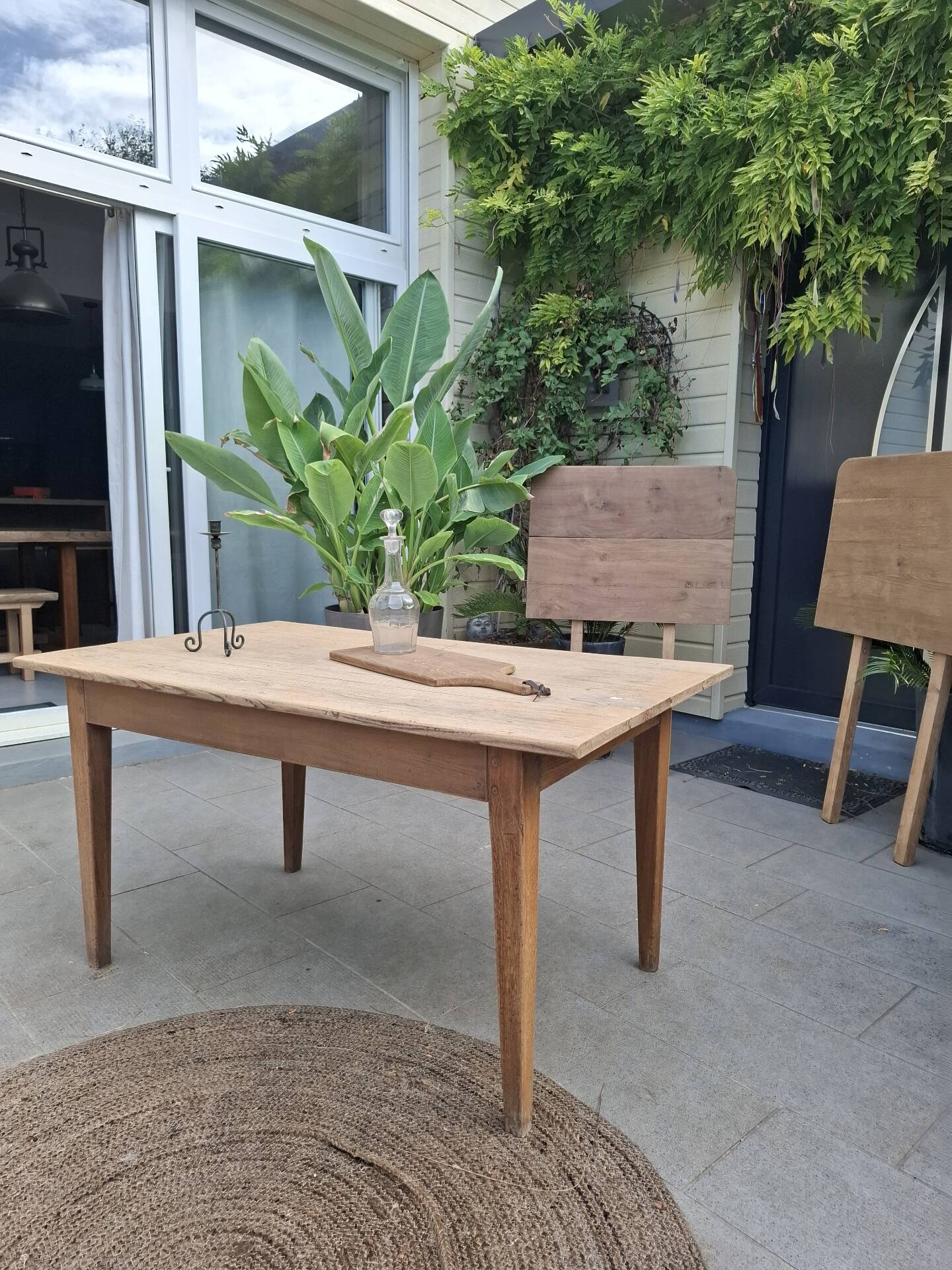 No53 table de ferme avec rallonges
