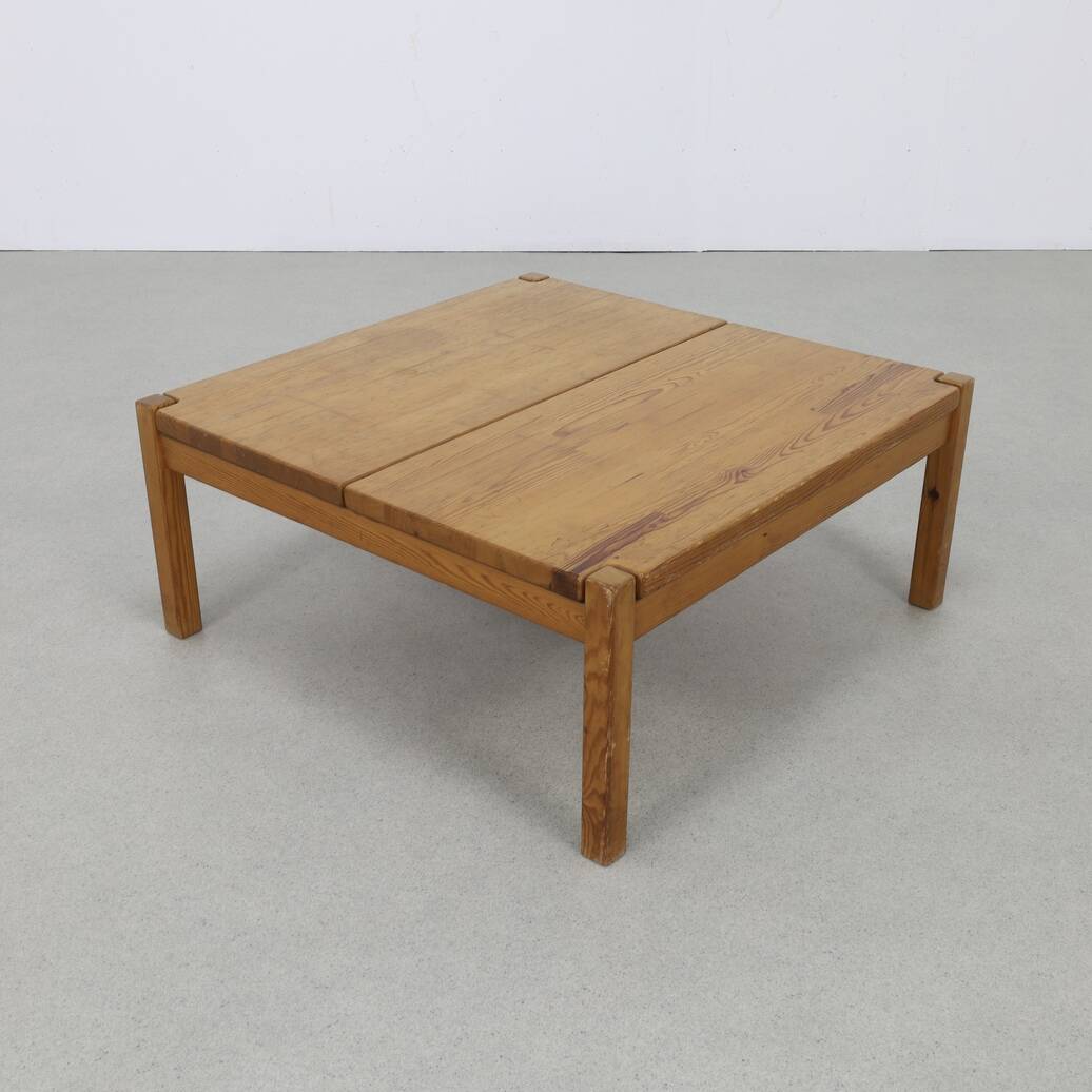 Vintage Coffee Table in Pinewood by Ilmari Tapiovaara, 1960s