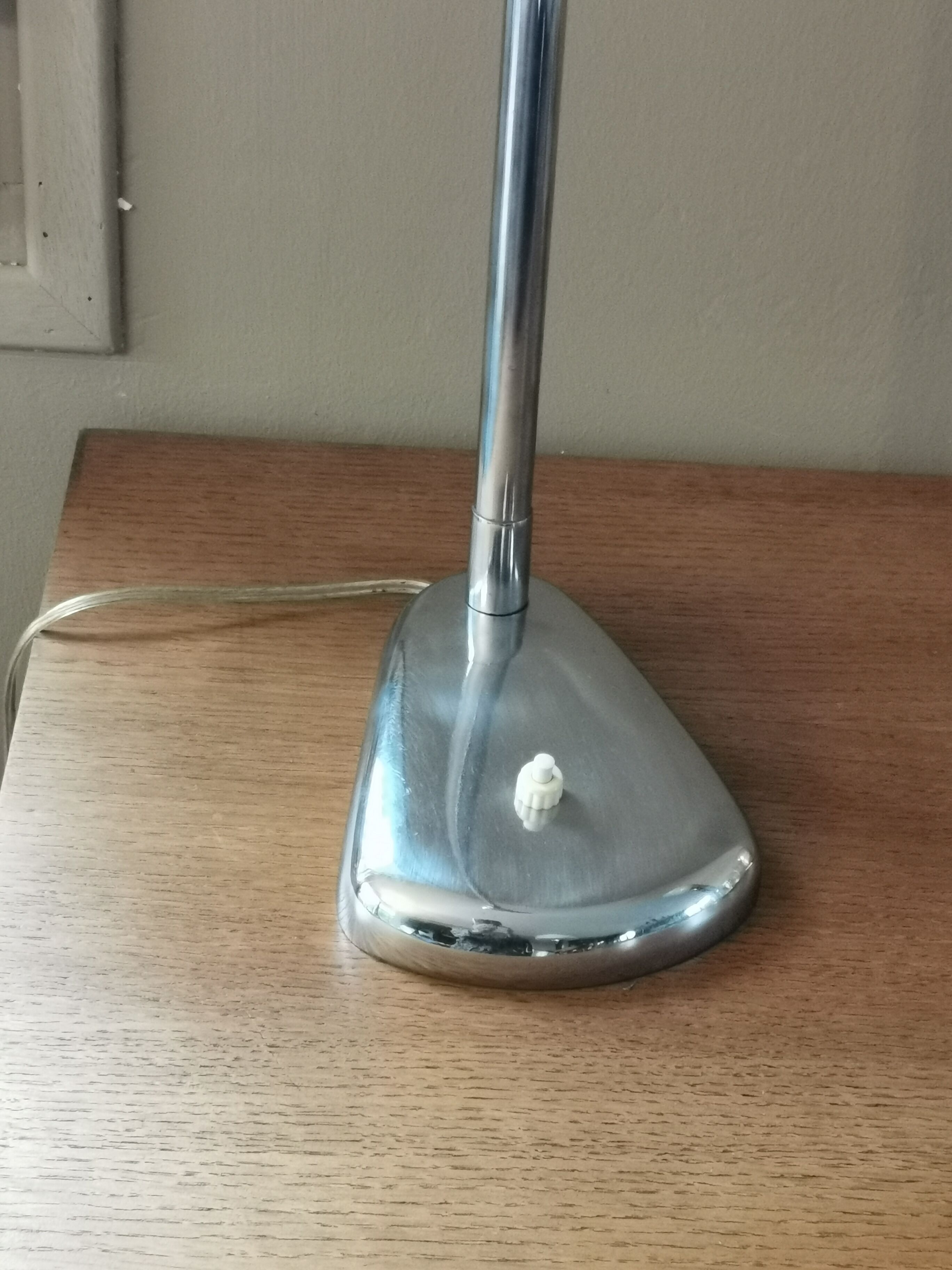 Chrome articulated vintage desk lamp