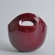 Scandinavian Modern Merlot Red Stoneware Bowl by SYCO, Sweden, 1950s