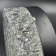 Vintage glacier glass Brutalist round ceiling light.