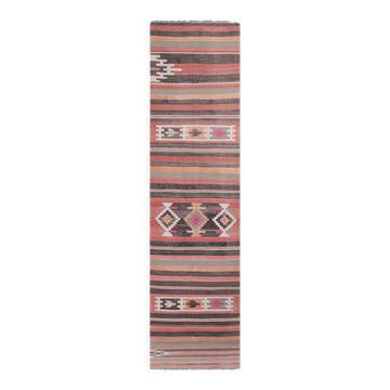 Vintage Turkish rug from Oushak, hand-woven 84x351 cm