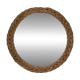 Period rattan mirror