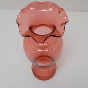 Art Czech glass vase, by Glasswork Novy Bor, 1950s