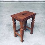 Set of Dutch Art Deco S Handle Stools, 1930s