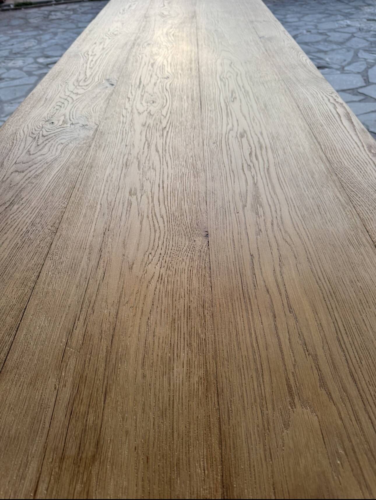 Solid oak farmhouse table