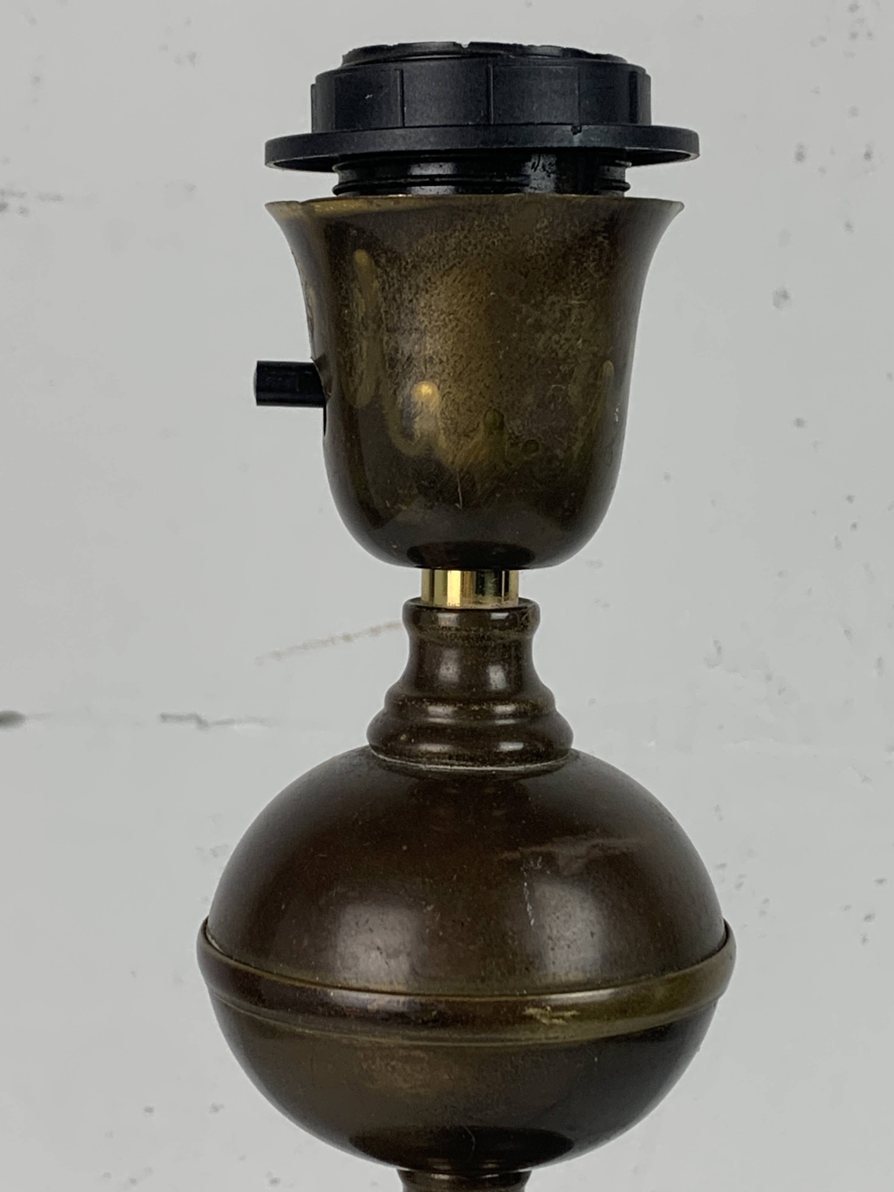 Midcentury Scandinavian brass cocoon mushroom lamp, Borens, Sweden 1960s