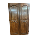 Oak closet doors pair
