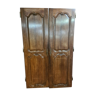 Oak closet doors pair