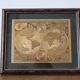 Vintage world map frame