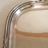 Louis XVI style silver metal tray