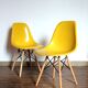 Pair of Yellow DSW Chairs by Charles and Ray Eames for Herman Miller