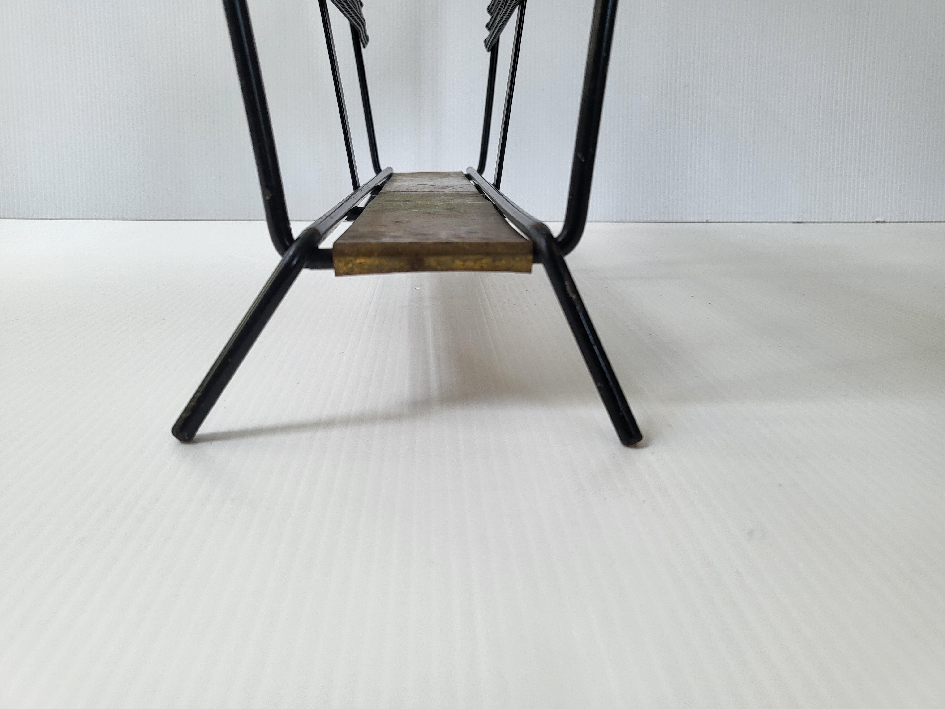 Vintage magazine holders by Mathieu Matégot, model "Harper's", 1950