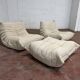 Ligne Roset Togo 2x 1-seater with 1x ottoman in beige corduroy in 10/10 condition!!